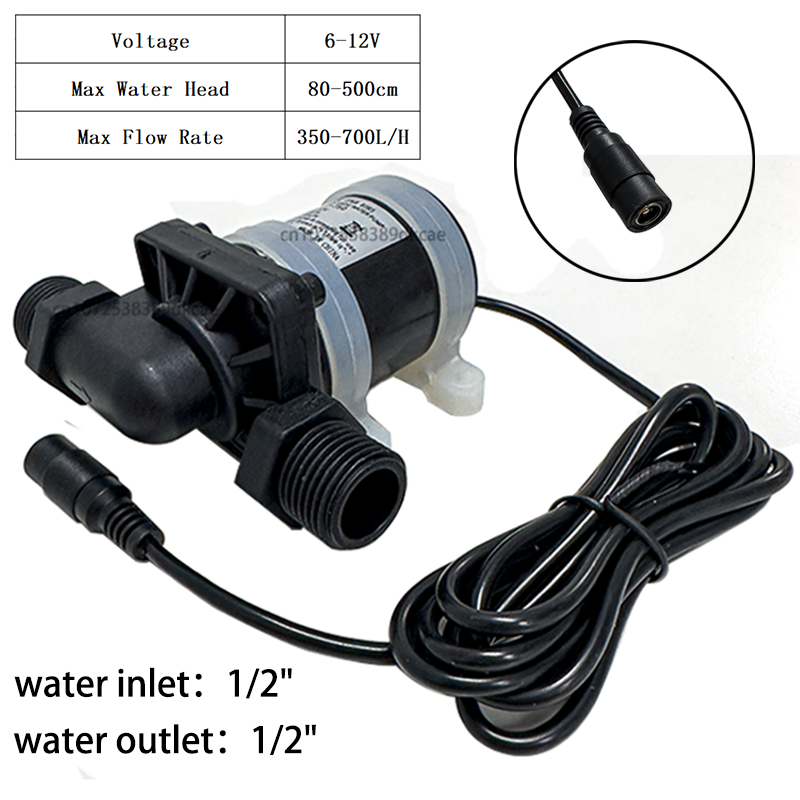 Mini Peristaltic Pump 12V - Miniiqui-4ポイントウォーターポンプ,12/24V,68-DC,可変用ウォーターヒーター