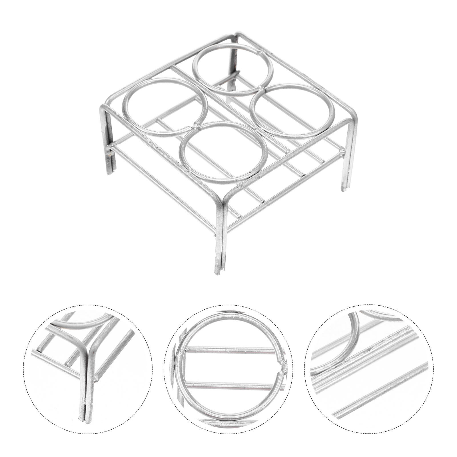 Lab Equipment - 耐熱性実験用坩堝ラック。化学実験や科学実験で使用する実験器具の支えとなる、スチール製のフレームスタンド。