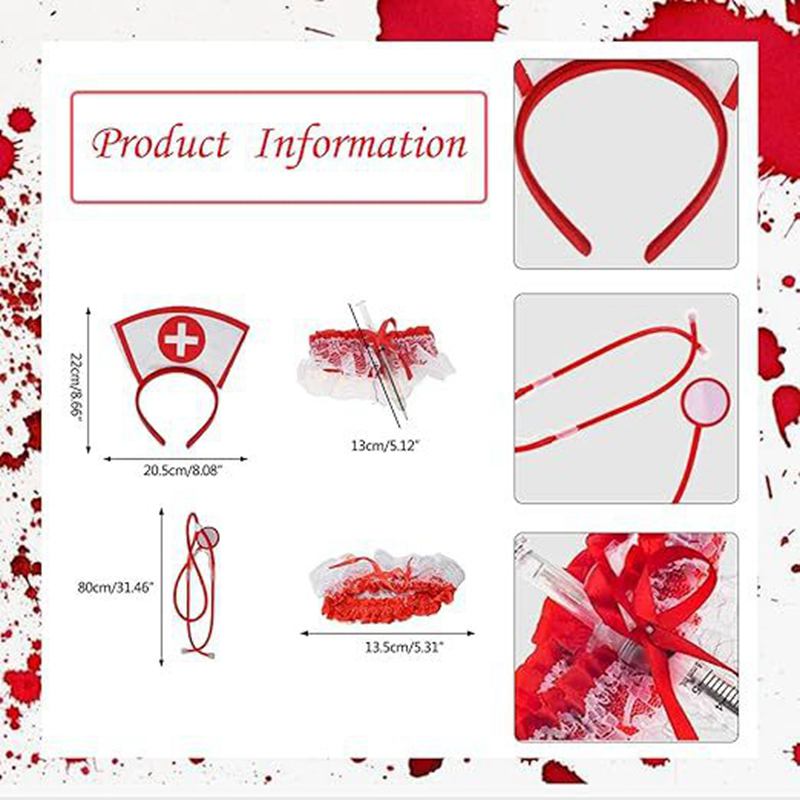 ナースハットヘッドバンドコスプレ衣装ハロウィンパーティーアク - Medical Supplies のレビューと価格