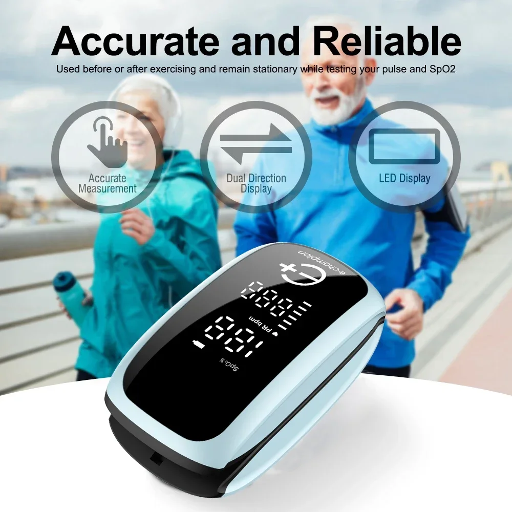 血中酸素飽和度モニター デジタルLEDディスプレイ 子供用充 - Pulse Oximeter Fingertip Rechargeable のレビューと価格