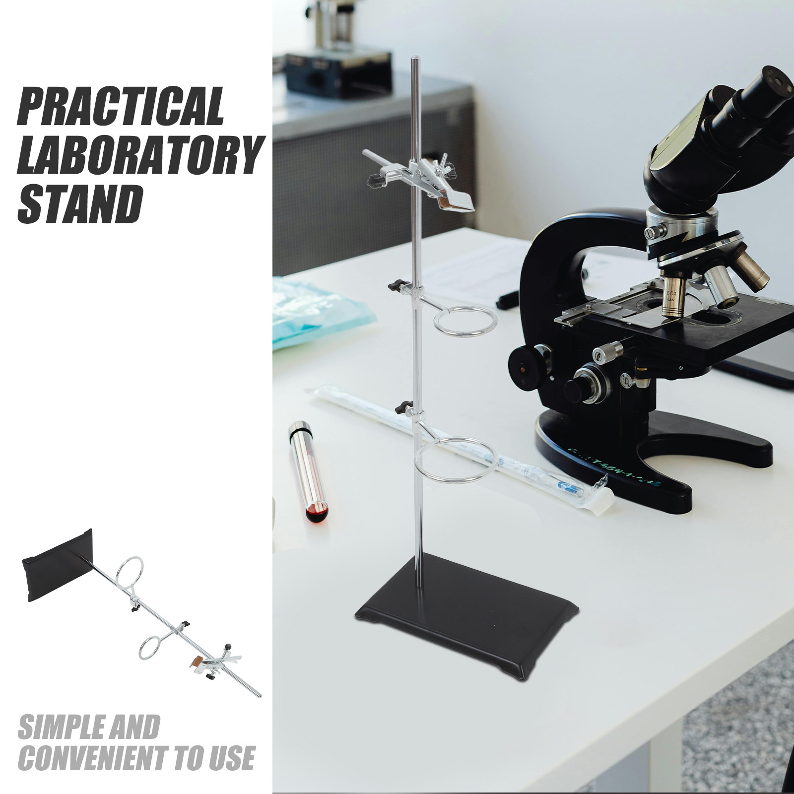 実験台、鉄製、ステンレス製、化学実験用、クランプリング、試験 - Lab Equipment のレビューと価格